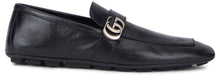 Load image into Gallery viewer, Leather loafers with logo
