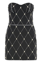 Load image into Gallery viewer, Short black dress without straps
