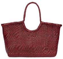 Load image into Gallery viewer, Woven leather shopper bag
