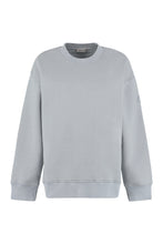Load image into Gallery viewer, Patch detail crew-neck sweatshirt
