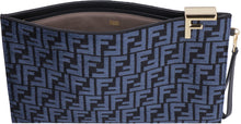 Load image into Gallery viewer, Pouch in black FF jacquard fabric
