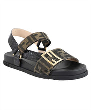 Load image into Gallery viewer, Logo detail flat sandals

