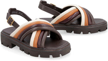 Load image into Gallery viewer, Leather platform sandals
