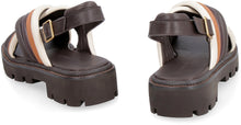 Load image into Gallery viewer, Leather platform sandals
