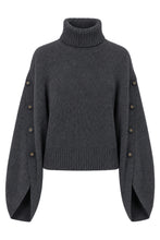 Load image into Gallery viewer, Wool sweater with decorative buttons
