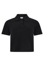 Load image into Gallery viewer, Black Classic Polo: Comfort and Everyday Style
