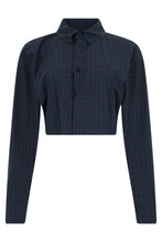Load image into Gallery viewer, Checked cropped shirt
