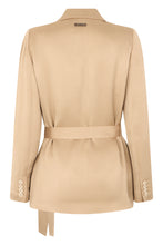 Load image into Gallery viewer, Cotton blazer with belt
