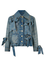 Load image into Gallery viewer, Denim Jacket with Bows
