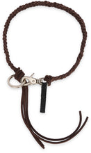 Load image into Gallery viewer, Ladon keychain in braided leather
