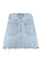 Load image into Gallery viewer, Criss Cross denim mini skirt
