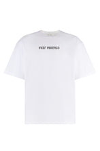 Load image into Gallery viewer, Distort Cotton crew-neck T-shirt
