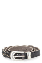 Load image into Gallery viewer, Black leather belt
