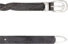 Load image into Gallery viewer, Black leather belt
