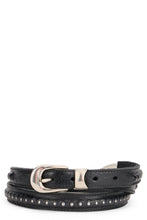 Load image into Gallery viewer, Leather belt with studs
