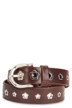 Load image into Gallery viewer, Leather belt with studs
