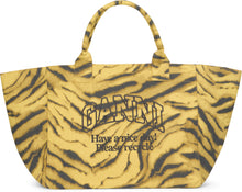 Load image into Gallery viewer, XXL tote bag with zebra print
