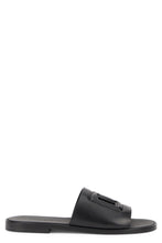 Load image into Gallery viewer, Leather slippers with logo
