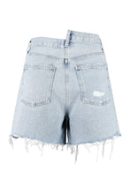 Load image into Gallery viewer, Criss Cross denim shorts
