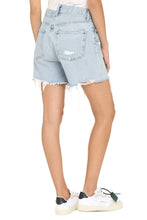 Load image into Gallery viewer, Criss Cross denim shorts
