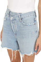 Load image into Gallery viewer, Criss Cross denim shorts
