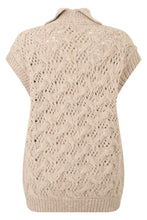 Load image into Gallery viewer, Sweater without sleeves with woven pattern
