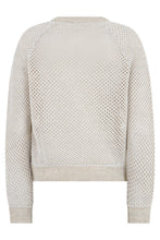Load image into Gallery viewer, Crew neck sweater in perforated knit
