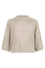 Load image into Gallery viewer, Crew neck sweater in knit with sequins

