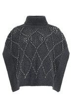 Load image into Gallery viewer, Lacy knit poncho
