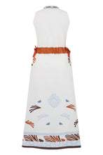 Load image into Gallery viewer, Long dress in cotton with print
