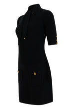 Load image into Gallery viewer, Mini knitted dress with scarf

