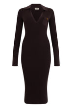 Load image into Gallery viewer, Long dress with V-neck
