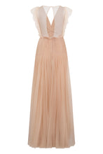Load image into Gallery viewer, Long dress with V-neck
