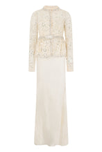 Load image into Gallery viewer, Long dress with sequins and decorative jewelry
