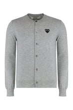 Load image into Gallery viewer, Cardigan in wool with logo

