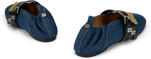 Load image into Gallery viewer, Sue Triple Ballerina in Blue Denim
