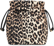 Load image into Gallery viewer, Bucket bag Bou printed in leopard
