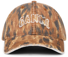 Load image into Gallery viewer, Animal print hat with cotton visor
