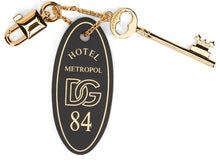 Load image into Gallery viewer, Keychain with tassel in smooth calf leather
