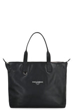 Load image into Gallery viewer, Media Smooth leather tote bag
