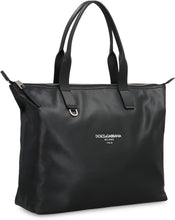 Load image into Gallery viewer, Media Smooth leather tote bag
