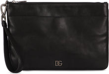 Load image into Gallery viewer, Leather toiletry bag storm
