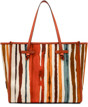 Load image into Gallery viewer, Marcella canvas and leather shopping bag
