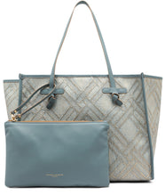 Load image into Gallery viewer, Marcella canvas and leather shopping bag
