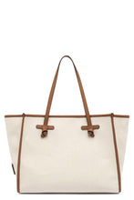 Load image into Gallery viewer, Marcella canvas and leather shopping bag
