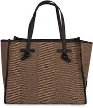 Load image into Gallery viewer, Marcella Herringbone fabric tote
