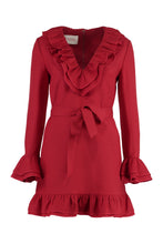 Load image into Gallery viewer, Ruffled crepe mini dress
