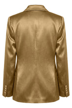 Load image into Gallery viewer, Double-breasted blazer in satin fabric
