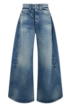 Load image into Gallery viewer, Wide-leg jeans in cotton denim
