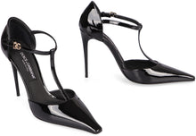 Load image into Gallery viewer, T-bar Patent leather pumps

